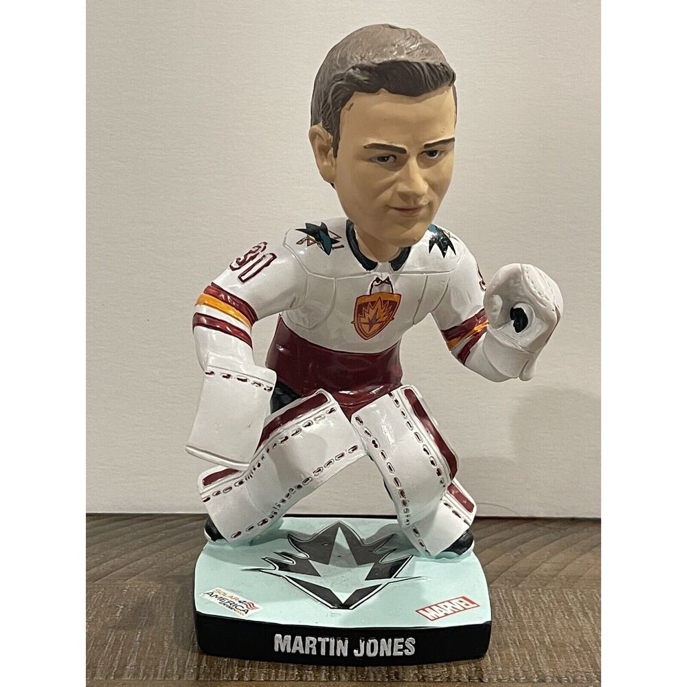 San Jose Sharks Martin Jones Marvel bobblehead Guardian of The Net
